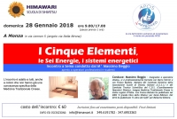 I Cinque Elementi, le Sei Energie, i sistemi energetici - Himawari - “Evento Apos Approved”- Monza 28 Gennaio 2018