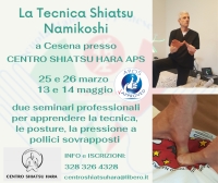 &quot;La tecnica Namikoshi&quot; - CENTRO SHIATSU HARA -“Evento Apos Approved”- 25/26 Marzo 2023 e 13-14 Maggio 2023