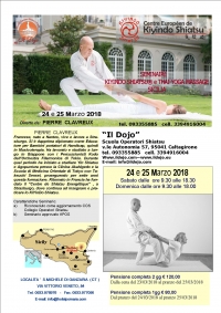 Kiyindo Shiatsu e Thai Yoga Massage - Il Dojo - &quot;Evento Apos Approved&quot;- San Michele di Ganzaria (CT) - 24/25 Marzo 2018