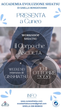 Il corpo che ascolta - Gis-Shiatsu -&ldquo;Evento Apos Approved&rdquo;- Cuneo 10/11 ottobre 2026