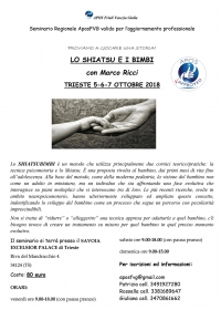 Seminario Regionale di Aggiornamento e Valutazione - Apos FVG - "Evento VALIDO ai fini dell'aggiornamento" - Trieste 5 - 6 -7 Ottobre 2018