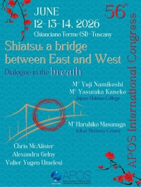 56th Advanced Training Conference &ldquo;Shiatsu: A Bridge Between East and West&rdquo; Chianciano Terme (Tuscany, Italy) &ndash; June 12&ndash;14, 2026